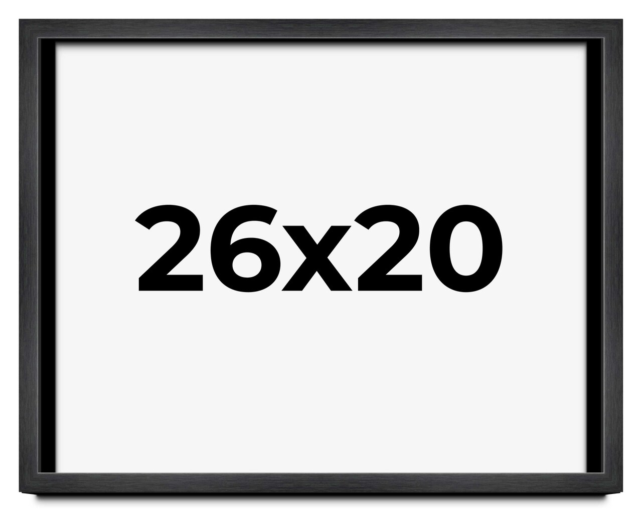 Shadow Box 1" Depth Grey Picture Frame - UV Acrylic, Backing Board, Hanging Hardware